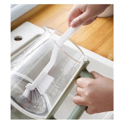 Bàn Chải Cọ Rửa, Vệ Sinh Chai Lọ, Cọ Góc Chữ L Tiện Dụng Nhà Bếp Và Phòng Tắm, Bàn Chải Có Tay Cầm Dài Chắc Chắn. Takyhome 5153