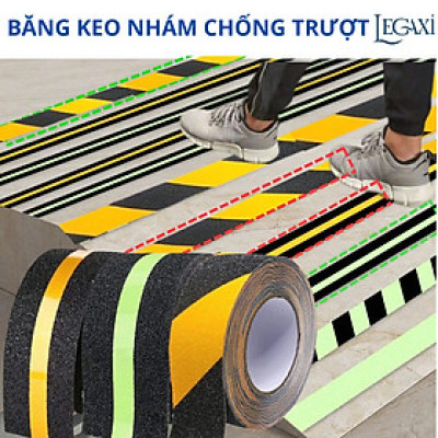 Băng Keo Chống Trượt 5cm x 5 Mét Chống Trơn Trượt Sàn Nhà, Cầu Thang An Toàn Cho Trẻ Em, Người Lớn