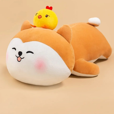Đồ Chơi Thú Bông Hình Chó Shiba Nằm 35cm Value Toys M2-06