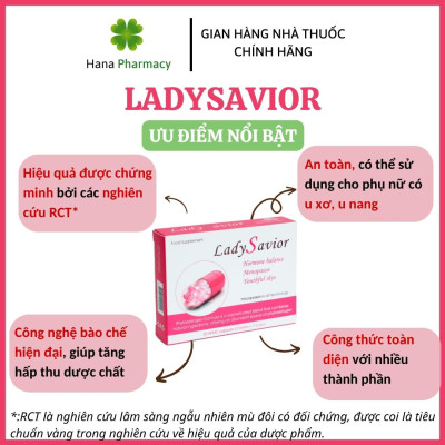 [Nhập khẩu châu Âu] Viên uống tăng cường nội tiết tố nữ LadySavior giảm bốc hỏa, nám sạm da, khô da, tăng cường sinh lý.