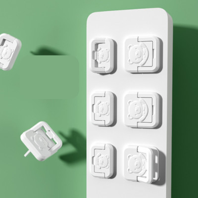 Combo 5 nút bịt ổ điện chống giật cho bé hình gấu dễ thương - Hàng chính hãng 