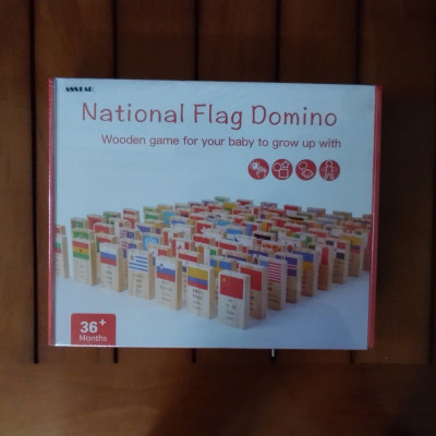 Đồ Chơi Gỗ, Bộ Domino Cờ 100 Quốc Gia Trên Thế Giới, Đồ Chơi Trẻ Em