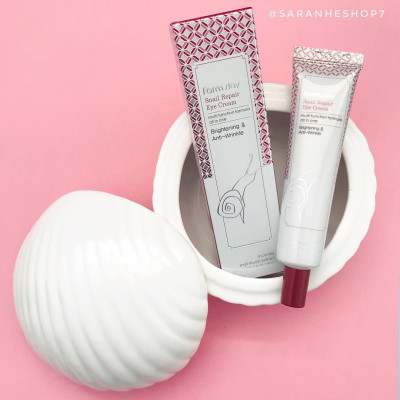 Kem Dưỡng Ngăn Ngừa Quầng Thâm Và Làm Sáng Vùng Mắt Farmstay Snail Repair Eye Cream 40g – Hàng Chính Hãng