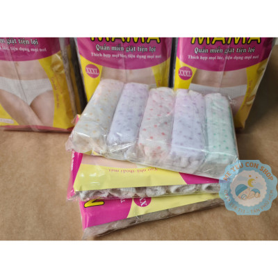 QUẦN LÓT GIẤY MAMA DÀNH CHO MẸ SAU SINH HOẶC ĐI DU LỊCH (5 CÁI / GÓI)