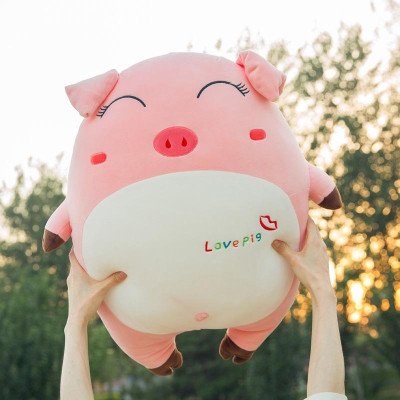 Gấu Bông Heo Hồng Love Pig, Lợn Love Pig Siêu Ngố Đáng Yêu (30cm---->45cm) Gối Ôm Heo Love Pig Siêu Mềm Mịn, Êm Ái Hàng Cao Cấp