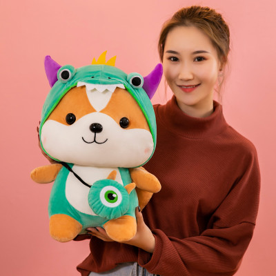 Gấu bông chó Shiba cosplay hình thú các loại siêu dễ thương cute (23cm--->50cm)  hàng xịn cao cấp an toàn cho người sử dụng