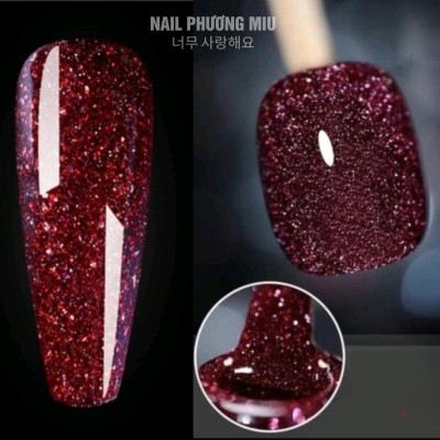 Sơn Nhũ Flash Đỏ XEIJAYI Chai 15ml Cao Cấp Làm Nail Siêu Sáng, Sơn Kim Tuyến Đỏ Đậm Mướt Chuẩn Màu Cho Móng Hiệu Ứng 9D Lấp Lánh