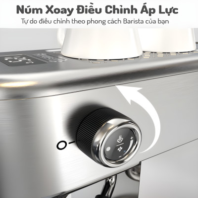 Máy pha cà phê bán tự động Espresso, Cappuccino, Latte thương hiệu HiBREW H10B cao cấp - Hàng Chính Hãng