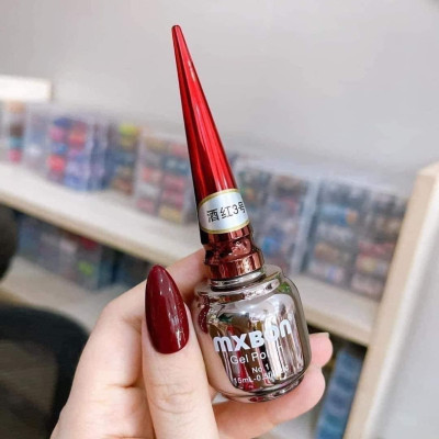 Sơn Gel Đỏ Mxbon Cao Cấp Lẻ Chai 15ml Làm Nail, 6 Tông Màu Đỏ Bóng Mượt Chuẩn Màu, Dễ Sử Dụng Cho Nữ, Siêu Bền Đẹp