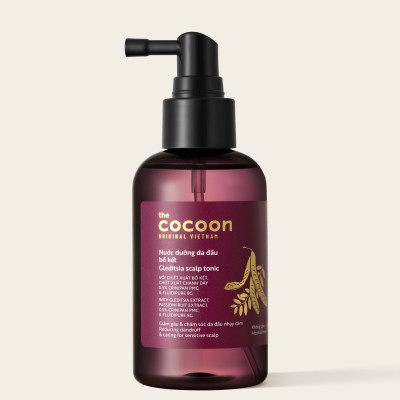 Nước dưỡng da đầu bồ kết Cocoon giảm gàu và chăm sóc da đầu nhạy cảm 140ml