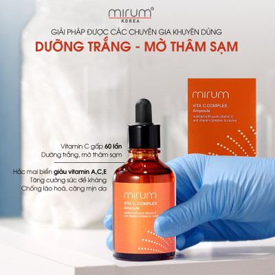 Tinh chất VITAMIN C sáng da, xóa nám và tàn nhang Ampoule Vitamin C Mirum 50ml