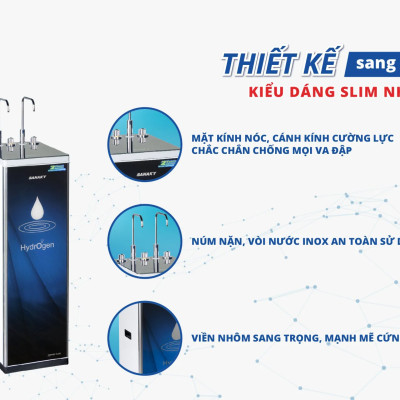 Máy lọc nước Sanaky Slim VH-3210VD - 2 vòi – 3 chế độ nước Nóng – Lạnh – Nguội tiện lợi Kiểu dáng Slim nhỏ gọn - Hàng chính hãng