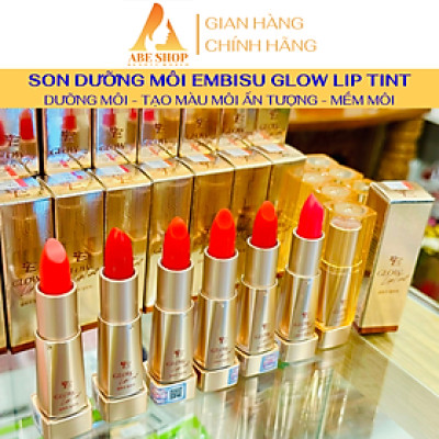 Son EMBISU Glow Lip Tint - Dưỡng Môi Có Màu Lâu Phai (Hàn Quốc) - Chuẩn Màu - Mềm Môi - Căng Bóng