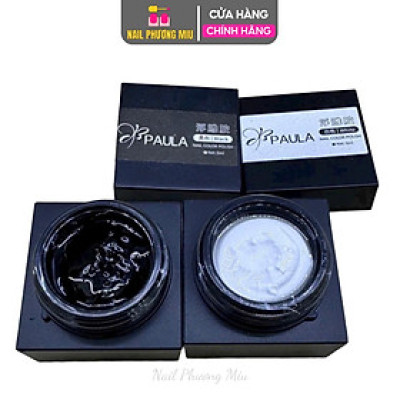 Gel Vẽ Nổi Đen Trắng Làm Nail, Chất Đặc 10g Cho Thợ Nail, Tạo Hình 3D Sóng Lượn Hot Trend Đa Năng Siêu Đẹp Không Chảy Sơn Gel Nữ