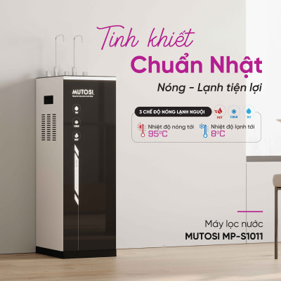 Máy lọc nước nóng lạnh 10 lõi - Hàng chính hãng Mutosi MP-S1011