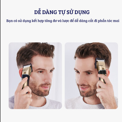 Tông Đơ Cắt Tóc Damas DH-6820 – Thiết Kế Đa Năng Chống Nước Tuyệt Đối Nhỏ Gọn, An Toàn –  Tặng Kèm Bộ Đồ Chuyên Dụng Chuẩn Salon – Hàng Chính Hãng