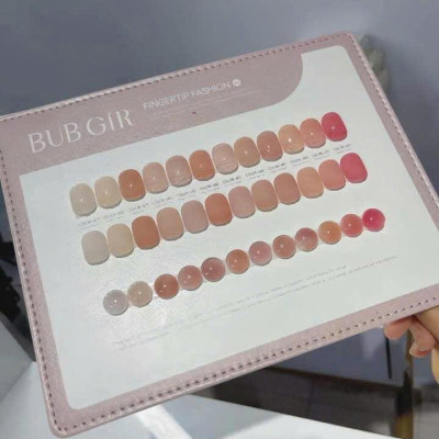 Set Sơn Gel Màu Nude BUBGIR 12 Màu Số 41 Tông Nâu thạch trà sữa Nude, Hồng Nude đậm , Đỏ Nude Chai 15ml Làm Nail Siêu Bóng Đặc Mướt, Tặng Bảng Màu