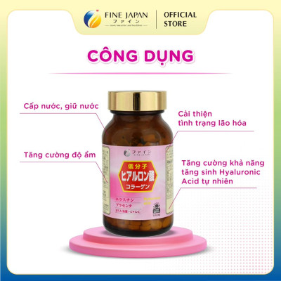 Viên uống Hyaluron Collagen & Elastin FINE JAPAN ngăn ngừa lão hoá lọ 540 viên
