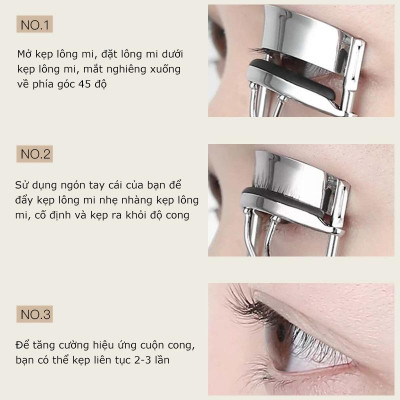 Dụng cụ bấm mi HIDATI INOX cho hàng mi cong dài lâu Cán Đen - Kẹp Bấm Mi cao cấp nhỏ gọn tiện dụng dễ dàng mang theo