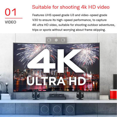 Thẻ nhớ SD U3 C10 V30 4K Tốc độ 170MB / giây Chính hãng SanDisk Extreme Pro SDXC UHS-1