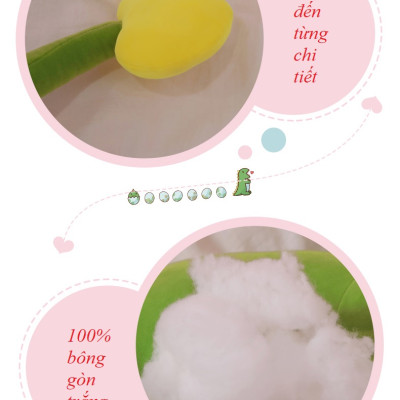 Gấu bông khủng long đuôi tim hàng cao cấp vải nhung co giãn 4 chiều