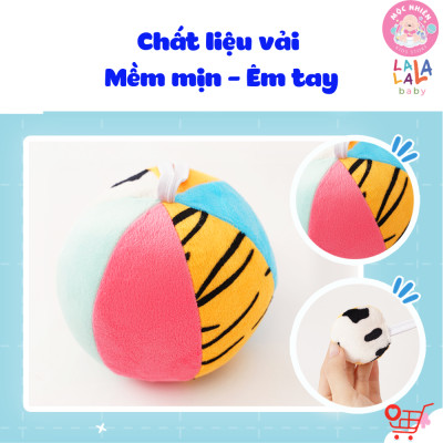 Đồ Chơi Bóng Vải Xúc Xắc Vui Nhộn Kích Thích Thị Giác Cho Trẻ Sơ Sinh Look, Look! Ball - Lalala Baby