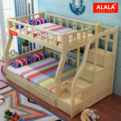 Giường tầng ALALA107 cao cấp/ Miễn phí vận chuyển và lắp đặt/ Đổi trả 30 ngày/ Sản phẩm được bảo hành 5 năm từ thương hiệu ALALA/ Chịu lực 700kg