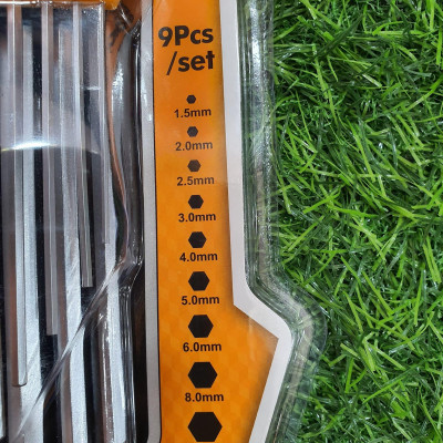 BỘ 9 CHÌA LỤC GIÁC ĐẦU BẰNG 1.5-10MM INGCO HHK11092 - HÀNG CHÍNH HÃNG