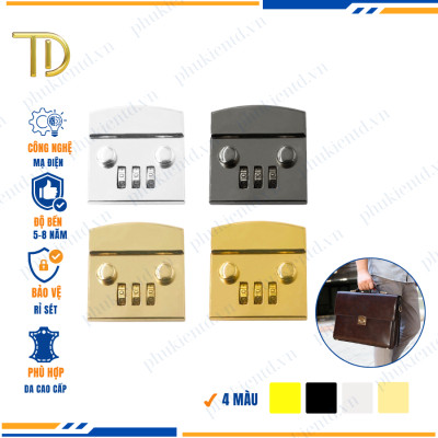 Khóa số túi xách, Khóa 3 số túi xách cao cấp công nghệ mạ điện độ bền 5-8 năm