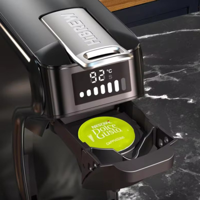 Máy pha cà phê 6 trong 1, Espresso, Viên Nén Nespresso, Nescafe Dolcegusto, Kcup, Túi ESE POD và Trà thương hiệu Mỹ HiBREW H1B - Hàng Chính Hãng