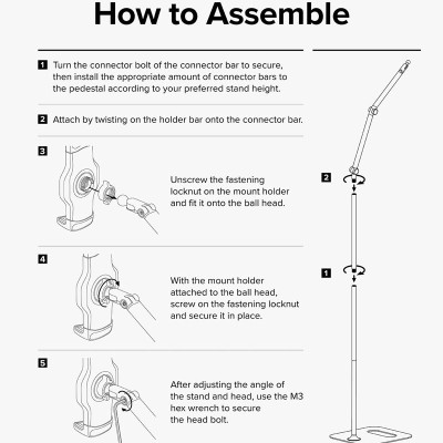 Giá đỡ cho điện thoại, máy tính bảng RINGKE Floor Stand Holder - Hàng Chính Hãng