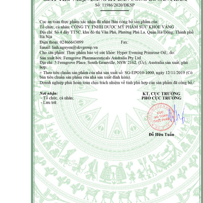 VIÊN UỐNG NỘI TIẾT DR NATURAL HYPER EVENING PRIMROSE OIL 180 VIÊN