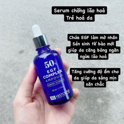 TINH CHẤT TẾ BÀO GỐC TRẺ HÓA DA HISTOLAB 50% EGF COMPLEX AMPOULE DERMA SCIENCE