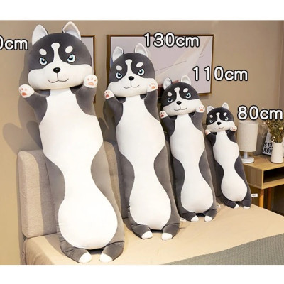 Thú nhồi bông chó husky dáng đứng dơ tay mặt ngáo nhiều biểu cảm - Size từ 75cm đến 1m5 - Quà tặng gấu bông husky biểu cảm ngẫu nhiên cute.