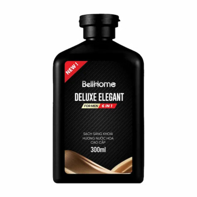 Dưỡng Tắm Gội Cho Nam Hương Nước Hoa Cao Cấp 6in1 Bell Home 300ml