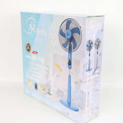 Quạt Đứng Có Khiển NK Media 5 Cánh MD-F116A Công Suất 50W Sải Cánh 16 inch (400mm) Chiều Cao 1350mm - Màu Ngẫu Nhiên - Hàng Chính Hãng