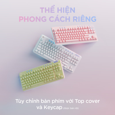 Bàn phím không dây gaming Logitech G715 TKL - Bluetooth và Lightspeed, RGB, kèm kê tay - Hàng chính hãng 