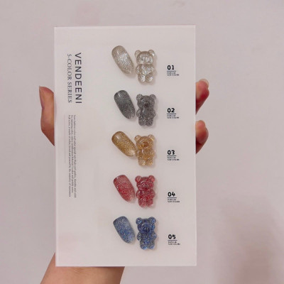 Sơn Nhũ Flash Lẻ Màu Vàng Bạc Siêu Sáng Vendeeni 15ml, Chất Đậm Mướt, Dễ Kéo, Lên Màu Chuẩn, Làm Nail Chuyên Nghiệp Nữ Sơn Gel