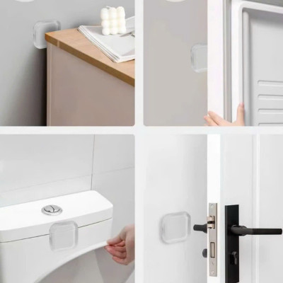 Miếng Silicone, Trong Suốt Dán Tường, Chống Va Đập Cánh Cửa và Đồ Vật, Tiện Dụng Trong Gia Đình, Văn Phòng. Takyhome 1700