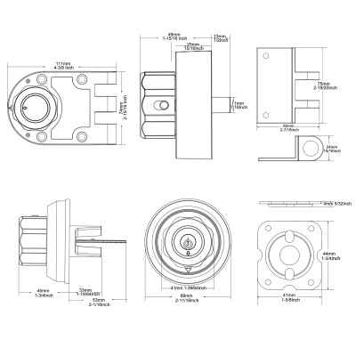 Khóa Cửa 1 Đầu Chìa 1 Đầu Vặn A9