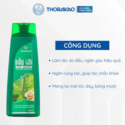 Gội Xả 2IN1 Củ Sả Mần Trầu Giảm Ngứa Ngừa Gàu 400ML