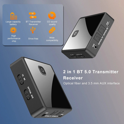 SOAIY Bộ Thu Phát Bluetooth Không Dây Cho Tai Nghe / TV / PC Bluetooth ZF-380 - Hàng Nhập Khẩu