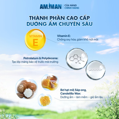 Son dưỡng cho nam AM-MAN LIP BALM FOR MEN