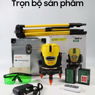 MÁY CÂN BẰNG LASER 5 TIA XANH AKUZA XPOWER 916V - HÀNG CHÍNH HÃNG