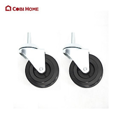 Bánh xe cao su bắt vít 3″ (1 set gồm 4 cái)