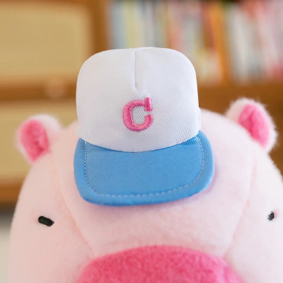 Thú nhồi bông capybara hồng đeo balo dễ thương - Size từ 35cm đến 55cm - Móc khoá gấu bông Capybara