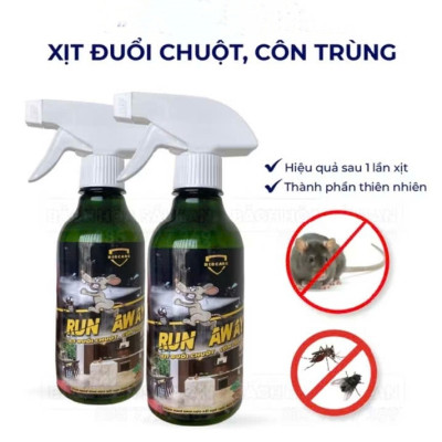 Chai xịt đuổi chuột thảo mộc không ảnh hưởng đến người và vật nuôi
