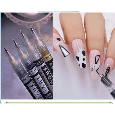 Bút Vẽ Móng Vinimay Nét Mảnh, Cao Cấp, Chất Lượng Cao, Mực Ra Đều, Không Đứt Đoạn, Dành Cho Thợ Làm Nail Tiện Lợi