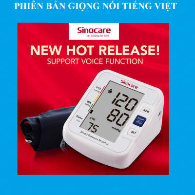 Máy đo huyết áp có giọng nói Tiếng Việt Sinocare BA 801