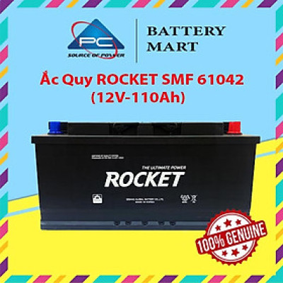 Bình Ắc Quy 12V-110Ah, Ắc Quy ROCKET SMF 61042